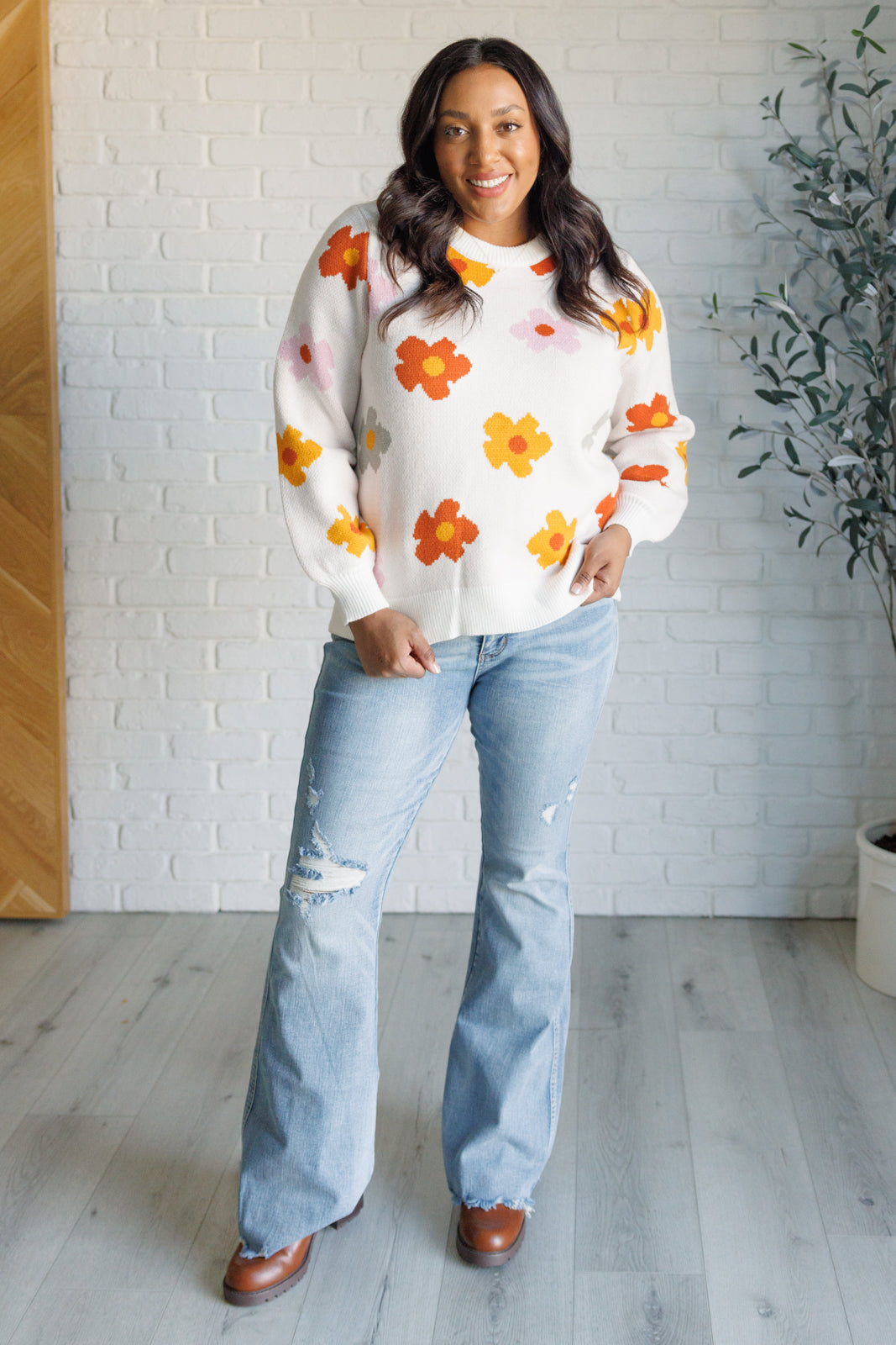 Floral Sweater