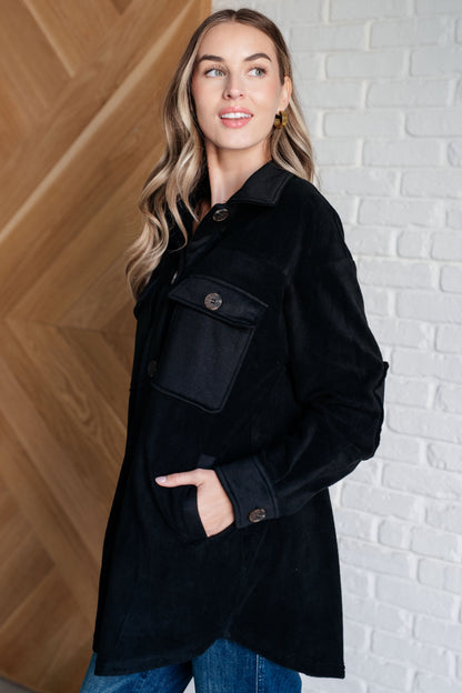 Fleece Jacket in Black