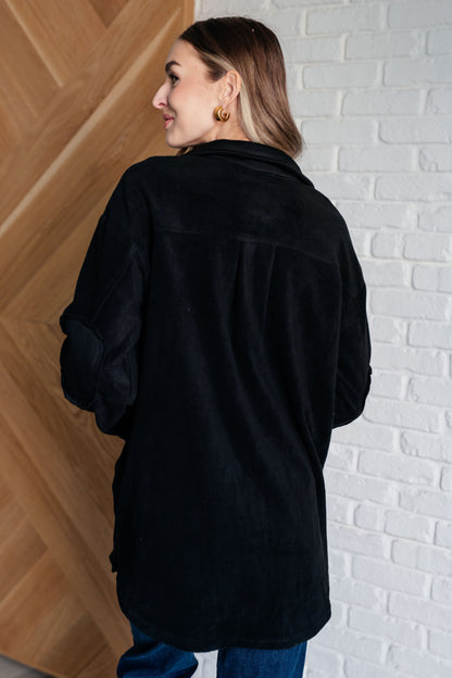 Fleece Jacket in Black