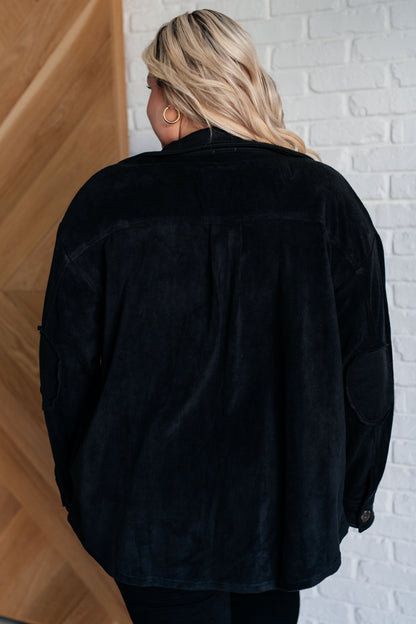 Fleece Jacket in Black