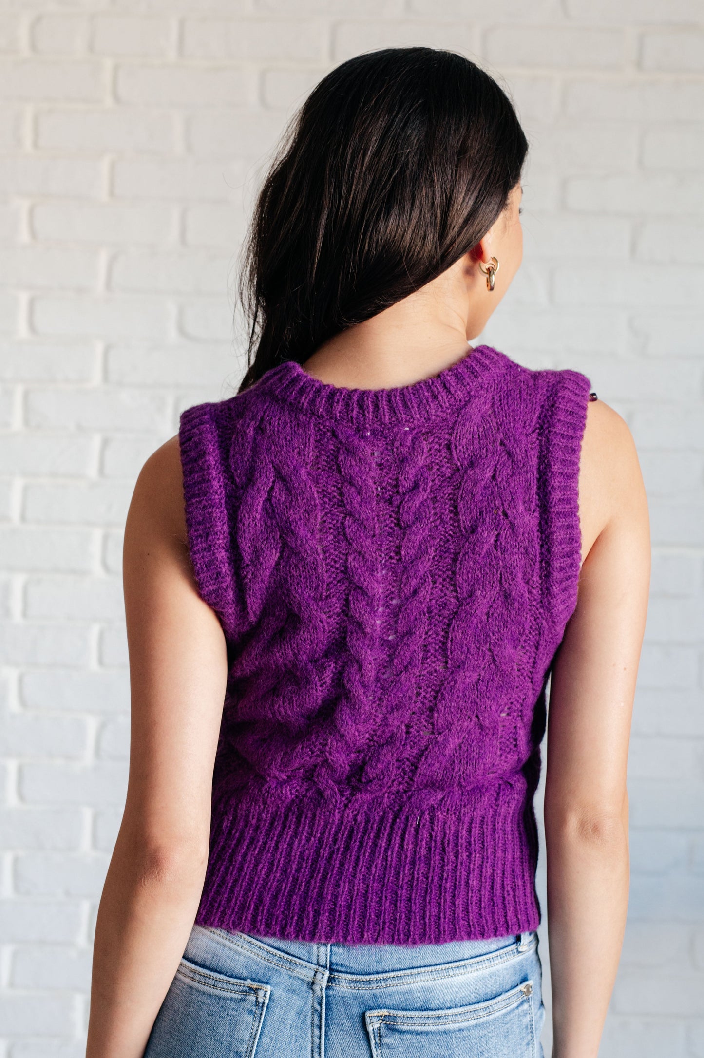 Cable Knit Vest